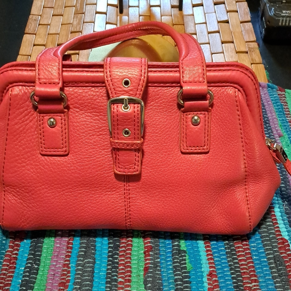 Talbots Vibrant Red Satchel